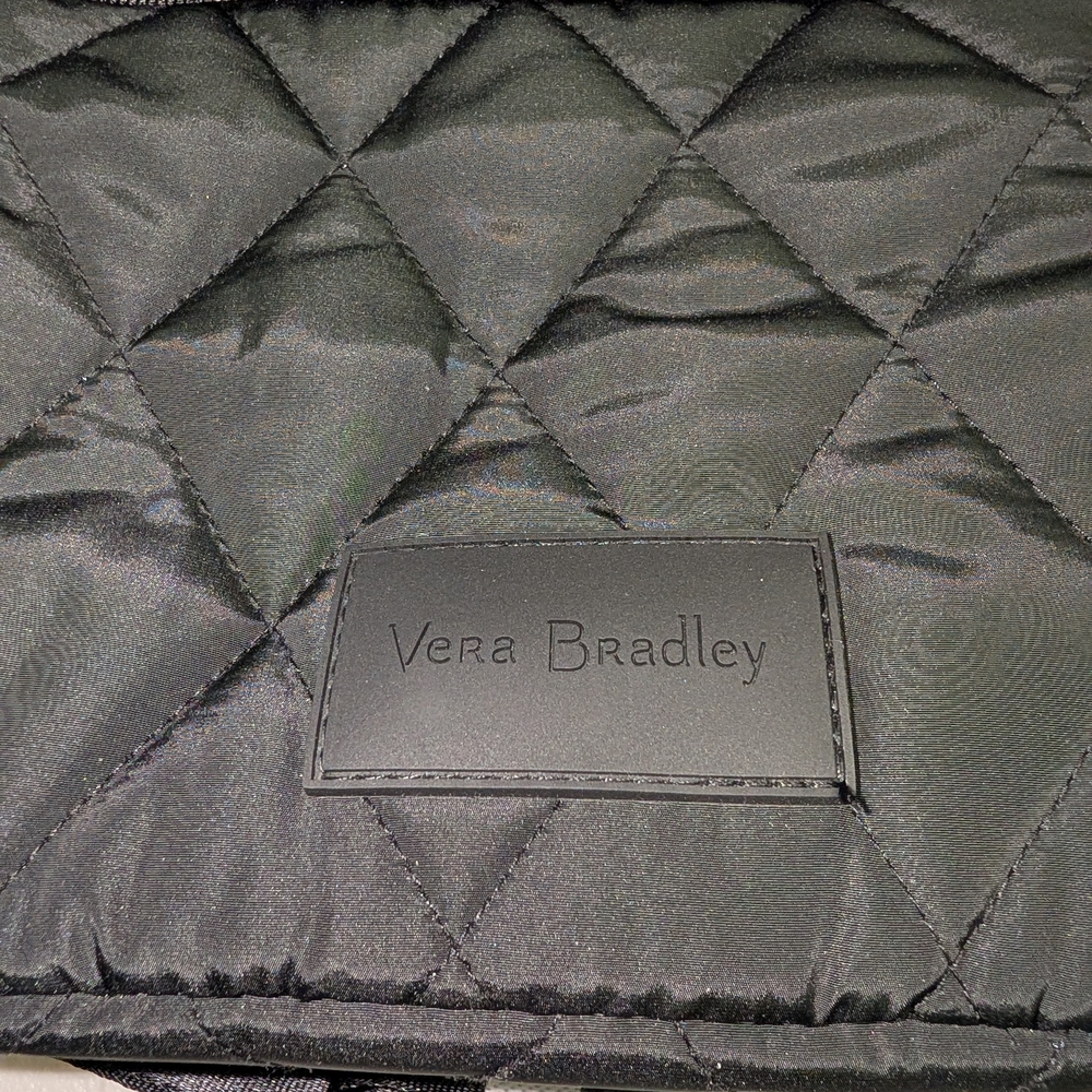 Vera Bradley Black Quilted Lunch Bag - Picture 5 of 7